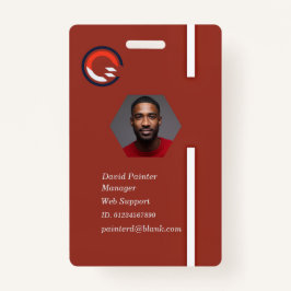 Company ID Badge, Fully Customisable Ausweis