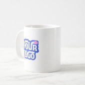 Company Logo Branded Simple Business Kaffeetasse (Vorderseite Links)