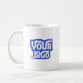 Company Logo Branded Simple Business Kaffeetasse (Links)