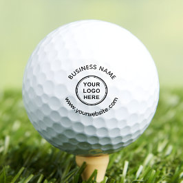 Company Logo & Custom Text Marketing Giveaway Golfball