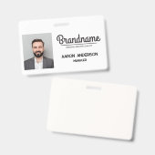 Company Logo Employee Photo ID Ausweis (Front & Back)