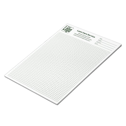 Company Logo Grid Graph Project Identifier Notizblock (angewinkelt)