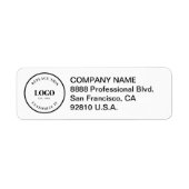 Company logo here Custom business Return address (Vorne)