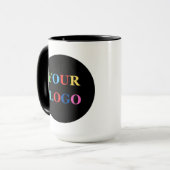 Company Logo Personalized Business Coffee 15 oz Tasse (Vorderseite Links)