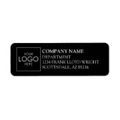 Company Logo Simple Custom Business Return Address (Vorne)