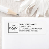 Company Logo Simple Custom Business Return Address (Insitu)