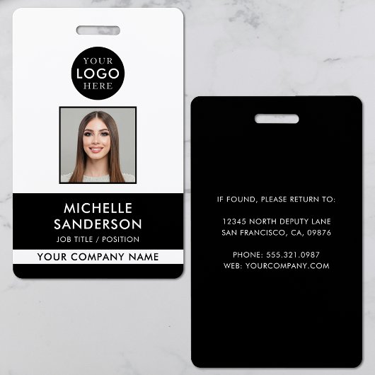 Company Logo Staff Employee Photo ID Ausweis