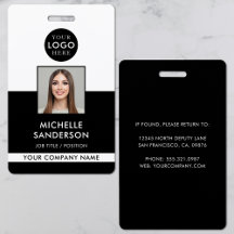 Company Logo Staff Employee Photo ID