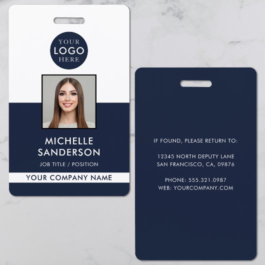 Company Logo Staff Employee Photo ID Ausweis