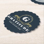 Company Monogram illustration Vintage design Untersetzer (angewinkelt)