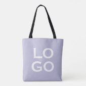 Company or Business Custom Logo on Light Purple Tasche (Rückseite)