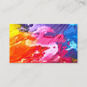 Company Photo Template Purple Visitenkarte (Rückseite)