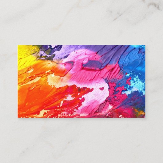 Company Photo Template Purple Visitenkarte (Rückseite)