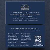 Company Stone Masonry QR Code  Visitenkarte