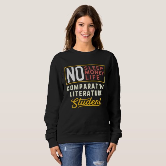 Comparative Literature Major Studen Graduation Sweatshirt (Vorne ganz)