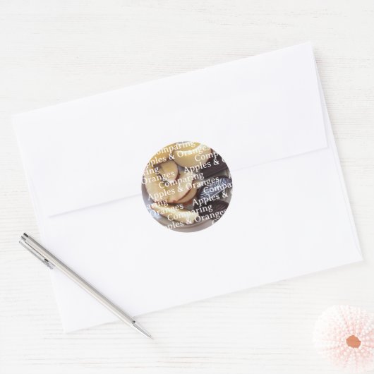 Comparing Apples and Oranges Stickers (Umschlag)