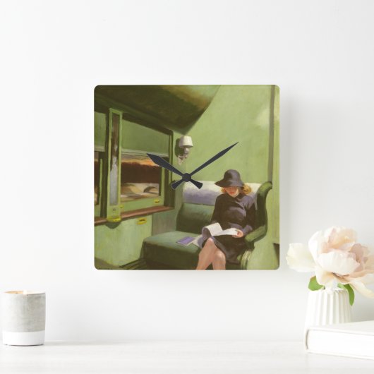 Compartment C, Car 293 Quadratische Wanduhr (Zuhause)