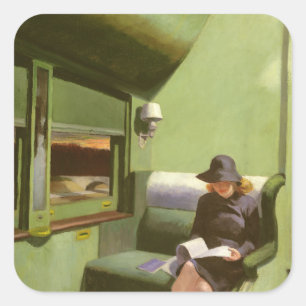 Compartment C, Car 293 Quadratischer Aufkleber