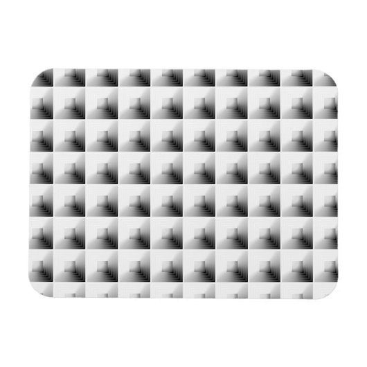 Compartment Design in Grey. Magnet (Horizontal)