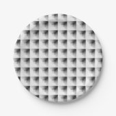 Compartment Design in Grey. Pappteller (Vorderseite)