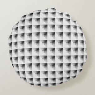 Compartment Design in Grey. Rundes Kissen