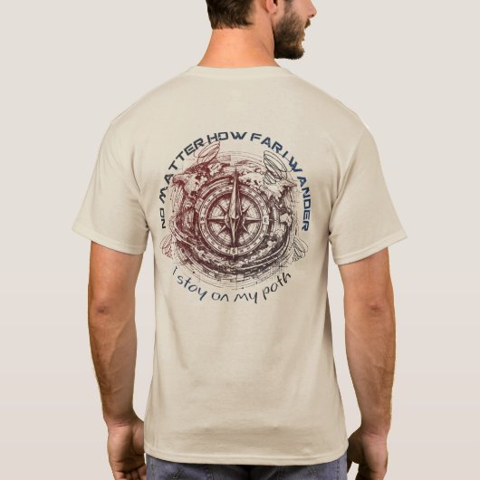 Compass Adventure Explorer T Shirt Tee Casual Wear (Rückseite)