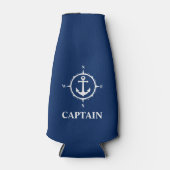 Compass Anchor Blue Captain Flaschenkühler (Vorderseite)