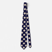 Compass auf Navy Blue Neck Tie Krawatte (Vorderseite)