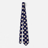 Compass auf Navy Blue Neck Tie Krawatte (Rückseite)
