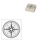 Compass BW Gummistempel (Stempel)