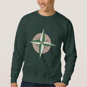 Compass Camping Wandercampingbegeisterter Sweatshirt