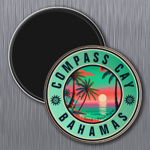 Compass Cay Bahamas Retro Seagull Souvenir 1950er Magnet