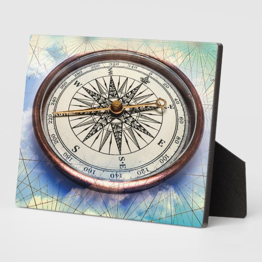Compass Clouds Fotoplatte (Seite)