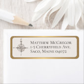 Compass Custom Rücksendeadresse GOLD Roundborder (Insitu)