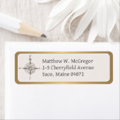 Compass Custom Rücksendeadresse GOLD Roundborder (Insitu)