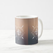 Compass Design Modren-Tasse Kaffeetasse (VorderseiteRechts)