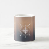 Compass Design Modren-Tasse Kaffeetasse (Mittel)
