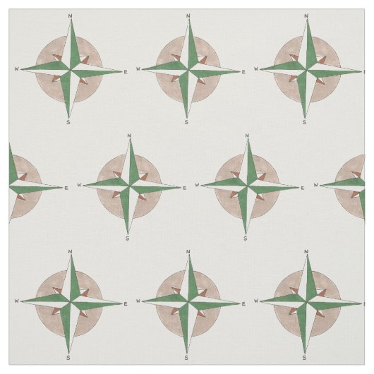 Compass Direction Camping Wandern Bergsteigen Stoff (Muster)