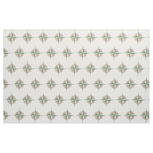 Compass Direction Camping Wandern Bergsteigen Stoff (Fat Quarter (45,7 x 55,9 cm))