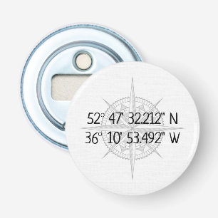 Compass GPS Zuhause-Koordinaten Flaschenöffner