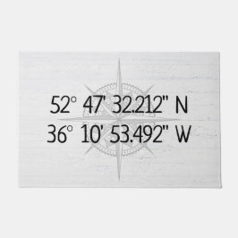 Compass GPS Zuhause-Koordinaten Fußmatte