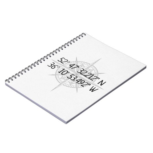 Compass GPS Zuhause-Koordinaten Notizblock (Linke Seite)