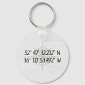 Compass GPS Zuhause-Koordinaten Schlüsselanhänger (Vorderseite)