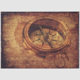 Compass Grunge 20x30 Decoupage Seidenpapier