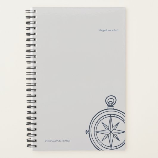 Compass Hard Cover Planner- Midnight Cartographer Planer (Vorderseite)