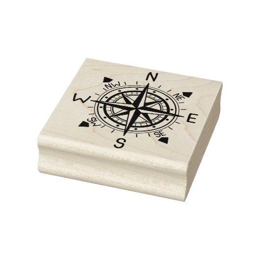 Compass Illustration Gummistempel (Stempel)