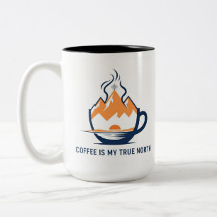 Compass Kaffee Zweifarbige Tasse