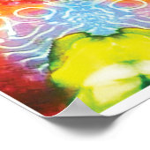 Compass Kinetic Collage Kaleidoscope Poster (Ecke)