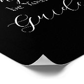 'Compass Lass Your Guide' - Weiß Poster (Ecke)