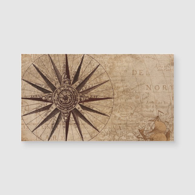 Compass Map Holiday Postkarte (Vorderseite)